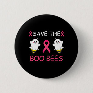 Badge Rond 5 Cm Le plaisir d'Halloween des Boo Bees pour la sensib