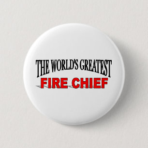 Badge Rond 5 Cm Le plus grand chef des pompiers du monde