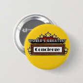 Badge Rond 5 Cm Le plus grand concierge du monde (Devant & derrière)