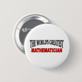 Badge Rond 5 Cm Le plus grand mathématicien du monde (Devant & derrière)
