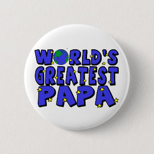 Badge Rond 5 Cm Le plus grand papa du monde