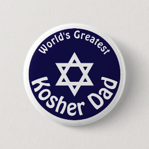 Badge Rond 5 Cm Le plus grand papa Kosher du monde