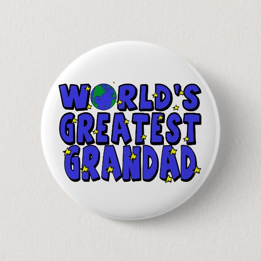 Badge Rond 5 Cm Le plus grand papy du monde (Devant)