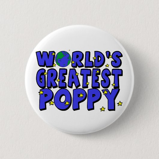 Badge Rond 5 Cm Le plus grand pavot du monde (Devant)