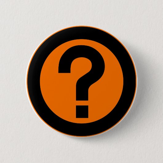 Badge Rond 5 Cm Le point d'interrogation demandent la ponctuation (Devant)