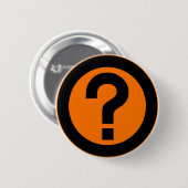 Badge Rond 5 Cm Le point d'interrogation demandent la ponctuation (Devant & derrière)