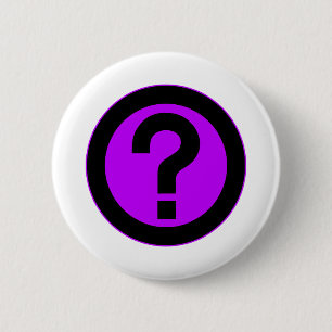 Badge Rond 5 Cm Le point d'interrogation demandent la ponctuation