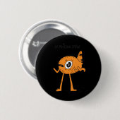 Badge Rond 5 Cm Le Poisson Steve Cute & Funny (Devant & derrière)