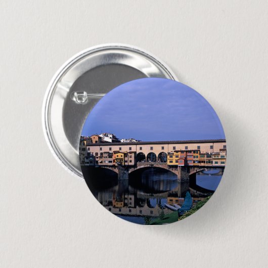 Badge Rond 5 Cm Le Ponte Vecchio (Devant & derrière)