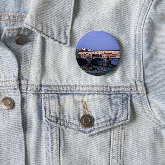 Badge Rond 5 Cm Le Ponte Vecchio (En situation)