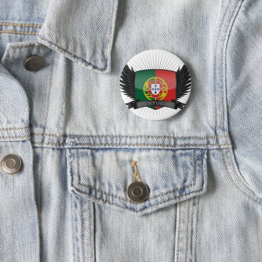 BADGE ROND 5 CM LE PORTUGAL (En situation)