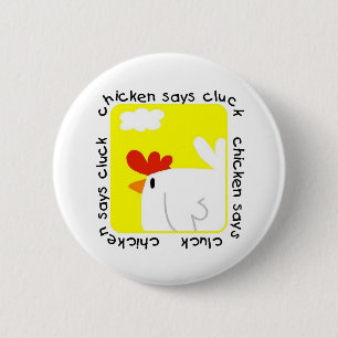 Badge Rond 5 Cm Le poulet indique des T-shirts et des cadeaux de g