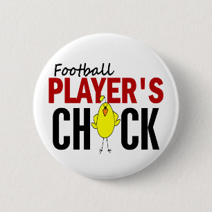 Badge Rond 5 Cm Le poussin du joueur de football