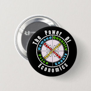 Badge Rond 5 Cm Le pouvoir de l'économie