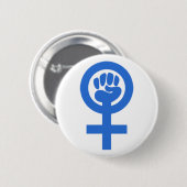 Badge Rond 5 Cm Le pouvoir des femmes (Devant & derrière)