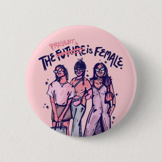 Badge Rond 5 Cm Le présent est l'avenir