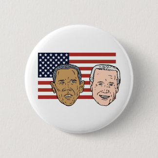 Badge Rond 5 Cm Le Président américain Barack et VP Joe Biden