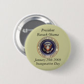 Badge Rond 5 Cm Le Président Barack Obama (Devant & derrière)