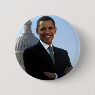 Badge Rond 5 Cm Le Président Barack Obama boutonne des goupilles
