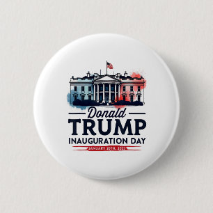 Badge Rond 5 Cm Le président de la Maison-Blanche Donald Trump Ina