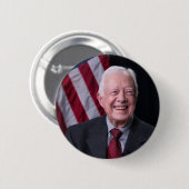 Badge Rond 5 Cm Le président Jimmy Carter souriant (Devant & derrière)