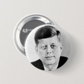 Badge Rond 5 Cm Le président John F Kennedy Portrait (Devant & derrière)
