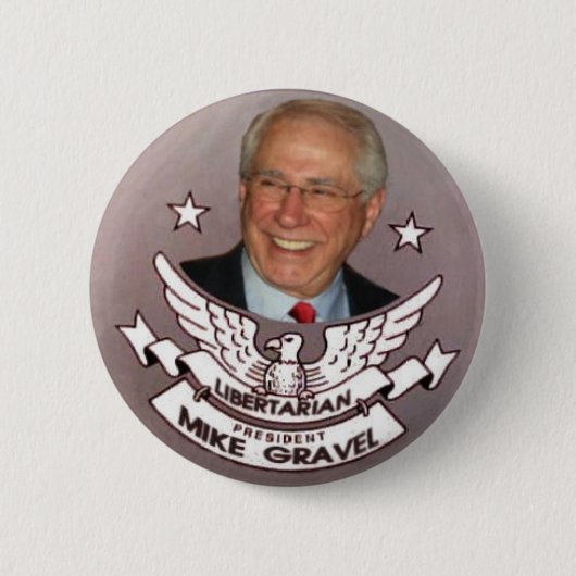 Badge Rond 5 Cm Le Président libertaire Gravel Button (Devant)
