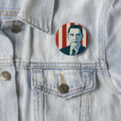 Badge Rond 5 Cm Le Président Obama (En situation)