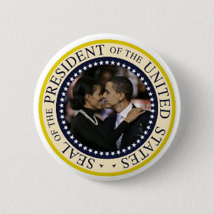 Badge Rond 5 Cm Le Président Obama Commemorative Button