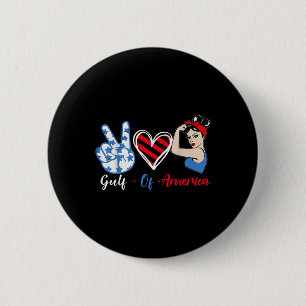 Badge Rond 5 Cm Le Président Trump 2025 Du Golfe Des États-Unis _7