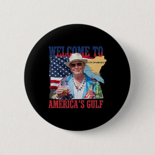Badge Rond 5 Cm Le président Trump souhaite la bienvenue dans le G