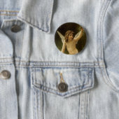Badge Rond 5 Cm Le Prisonnier (Le Captif) par Bouguereau (En situation)