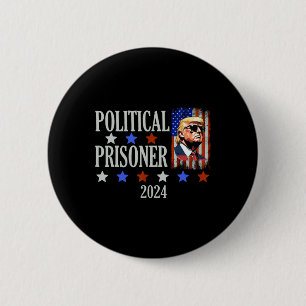 Badge Rond 5 Cm Le prisonnier Trump 2024