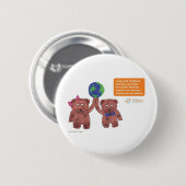 Badge Rond 5 Cm Le "psoriasis peut être goupille d'un ours" (Devant & derrière)