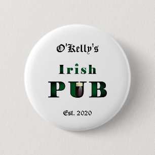 Badge Rond 5 Cm Le pub irlandais Bar Tavern Button Pin