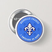 Badge Rond 5 Cm Le Québec, La Belle Province (Devant & derrière)