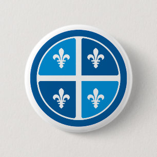 Badge Rond 5 Cm Le Québec, La Belle Province