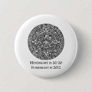 Badge Rond 5 Cm Le recul est 20/20 Prévision est 2012