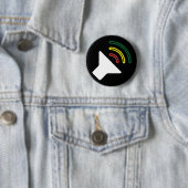 Badge Rond 5 Cm Le reggae écoutent bouton (En situation)