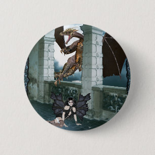 Badge Rond 5 Cm Le repaire du Dragon