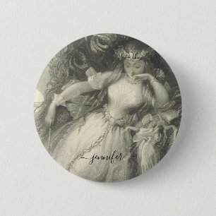 Badge Rond 5 Cm Le rêve de la nuit d'été de Titania
