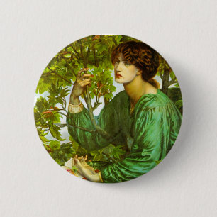 Badge Rond 5 Cm Le Rêve du jour by Dante Gabriel Rossetti