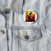Badge Rond 5 Cm Le robot détruisent (En situation)