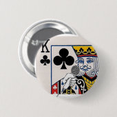 Badge Rond 5 Cm Le roi (Devant & derrière)