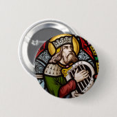 Badge Rond 5 Cm Le Roi David (Devant & derrière)