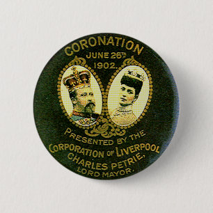 Badge Rond 5 Cm Le Roi Edouard - bouton