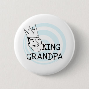 Badge Rond 5 Cm Le Roi Grandpa T-shirts et cadeaux