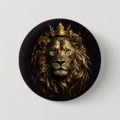 Badge Rond 5 Cm Le Roi ! Le Lion d'Oz pas si puéril (Devant)