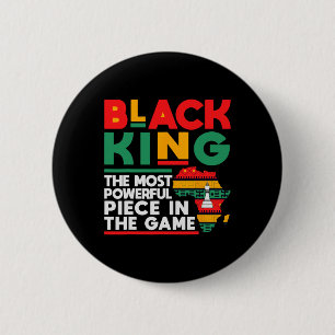 Badge Rond 5 Cm Le Roi Noir La Pièce La Plus Puissante Histoire No