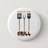Badge Rond 5 Cm Le Roi Of Grill (Devant)